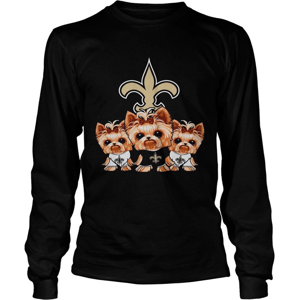 Yorkshire Terrier New Orleans Saints LongSleeve