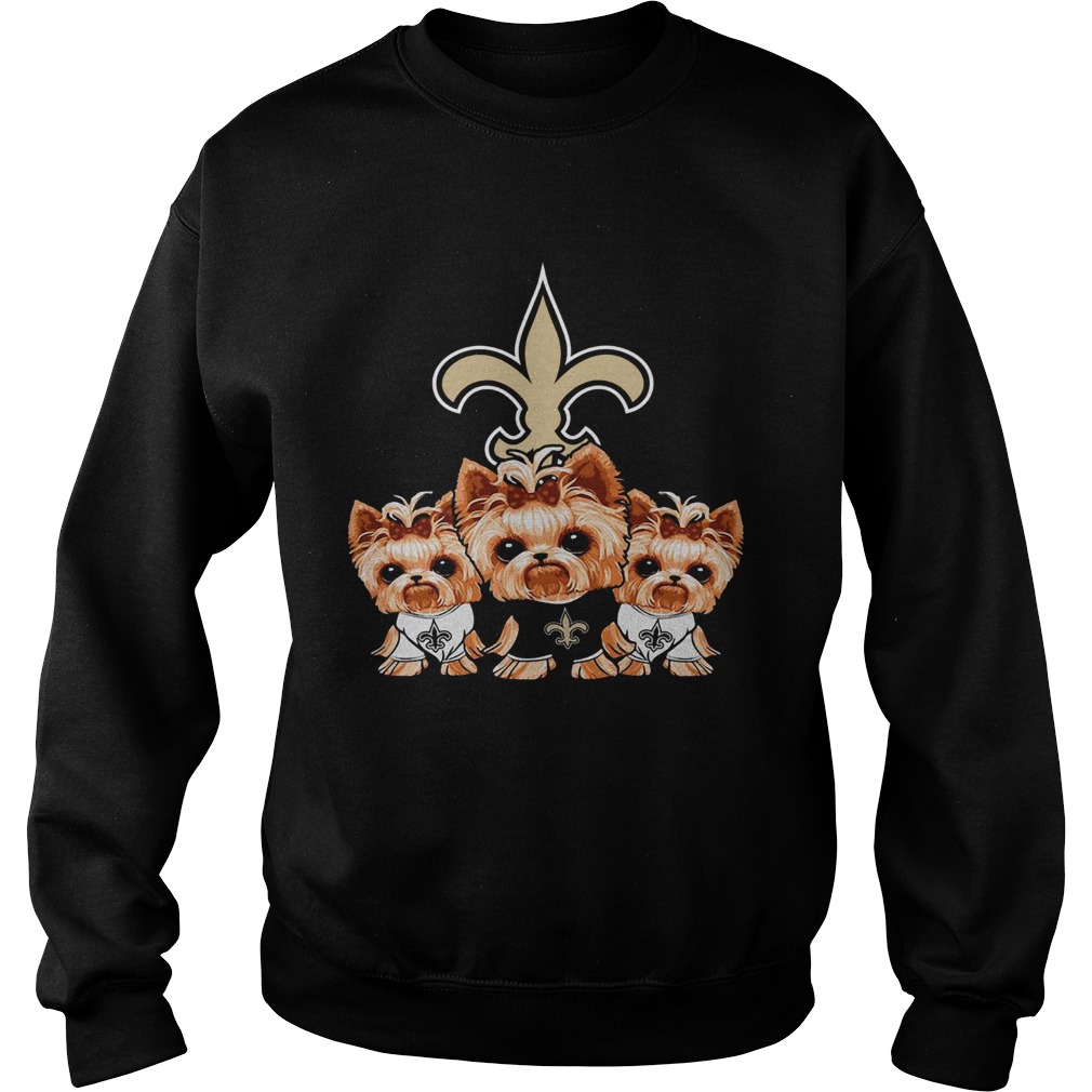 Yorkshire Terrier New Orleans Saints Sweatshirt