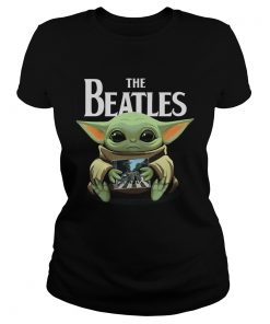 1577957702Baby Yoda Hug The Beatles  Classic Ladies