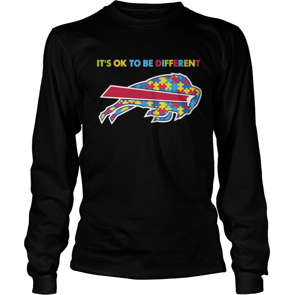 Autism Awareness Its Ok To Be Different Buffalo Bills LongSleeve