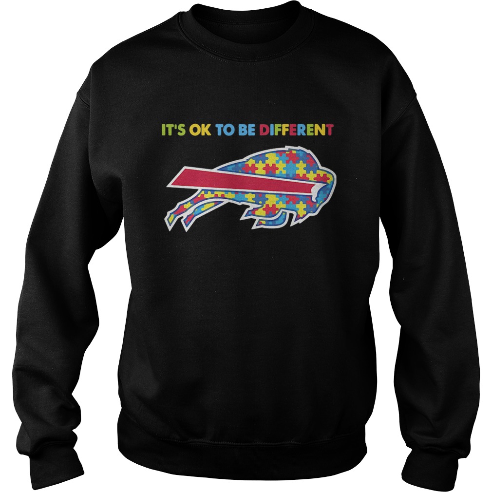 Autism Awareness Its Ok To Be Different Buffalo Bills Sweatshirt