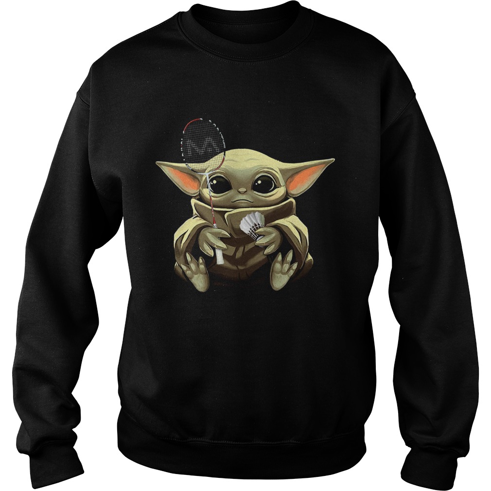 Baby Yoda Badminton Sweatshirt
