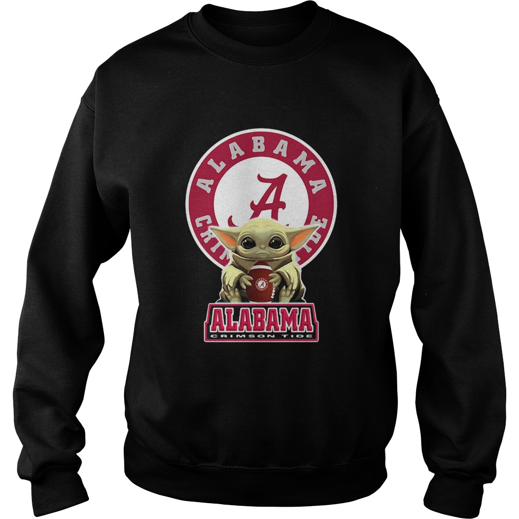 Baby Yoda Hug Alabama Tide Sweatshirt