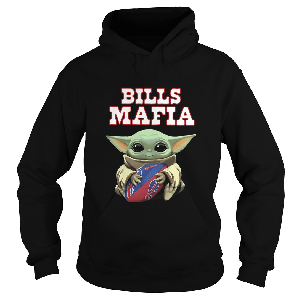 Baby Yoda Hug Bills Mafia Hoodie