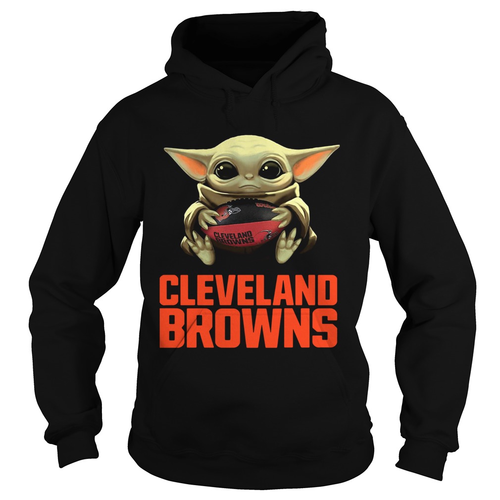 Baby Yoda Hug Cleveland Browns Hoodie