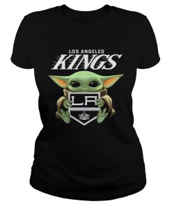 Baby Yoda Hug Los Angeles Kings  Classic Ladies