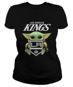 Baby Yoda Hug Los Angeles Kings  Classic Ladies