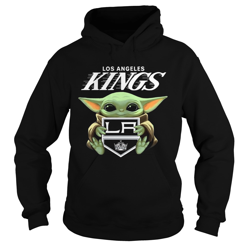 Baby Yoda Hug Los Angeles Kings Hoodie
