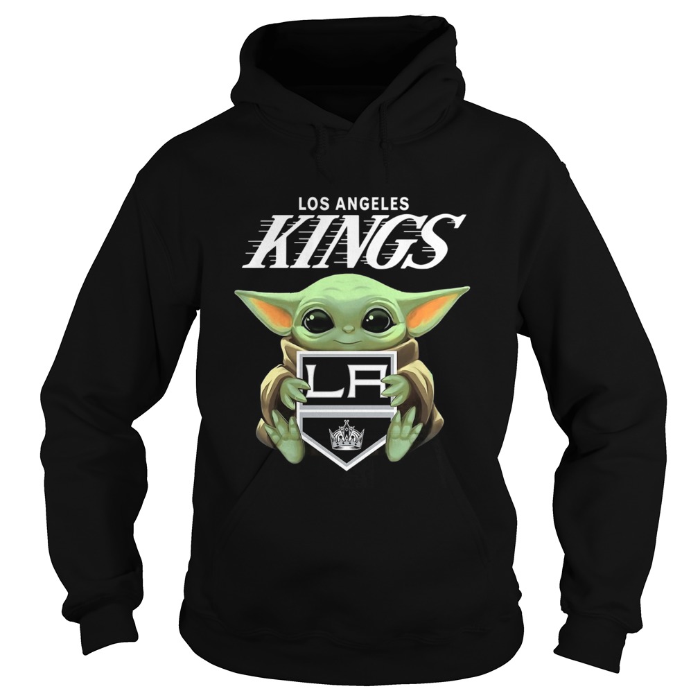 Baby Yoda Hug Los Angeles Kings Hoodie
