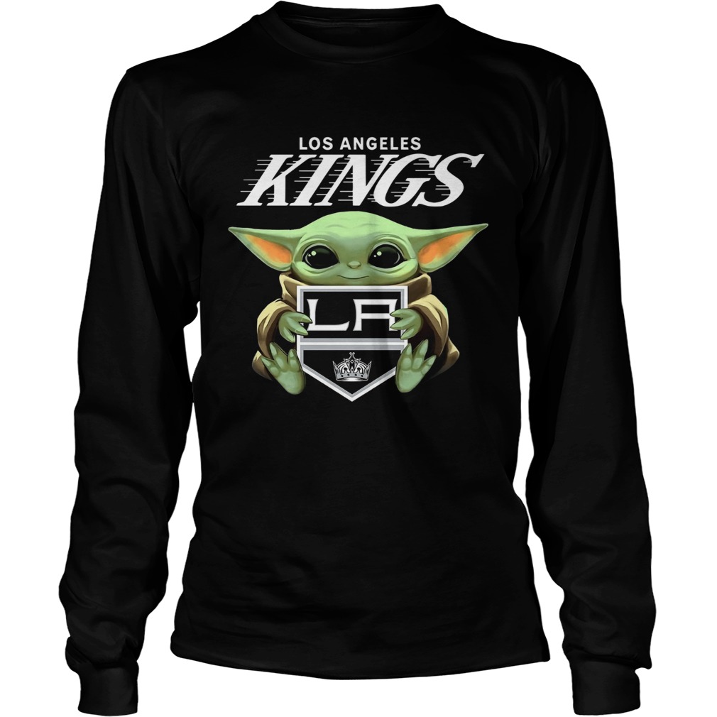 Baby Yoda Hug Los Angeles Kings LongSleeve