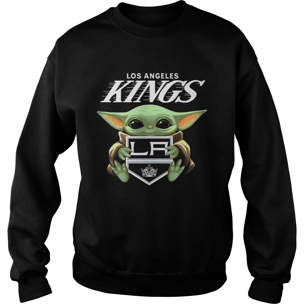Baby Yoda Hug Los Angeles Kings Sweatshirt