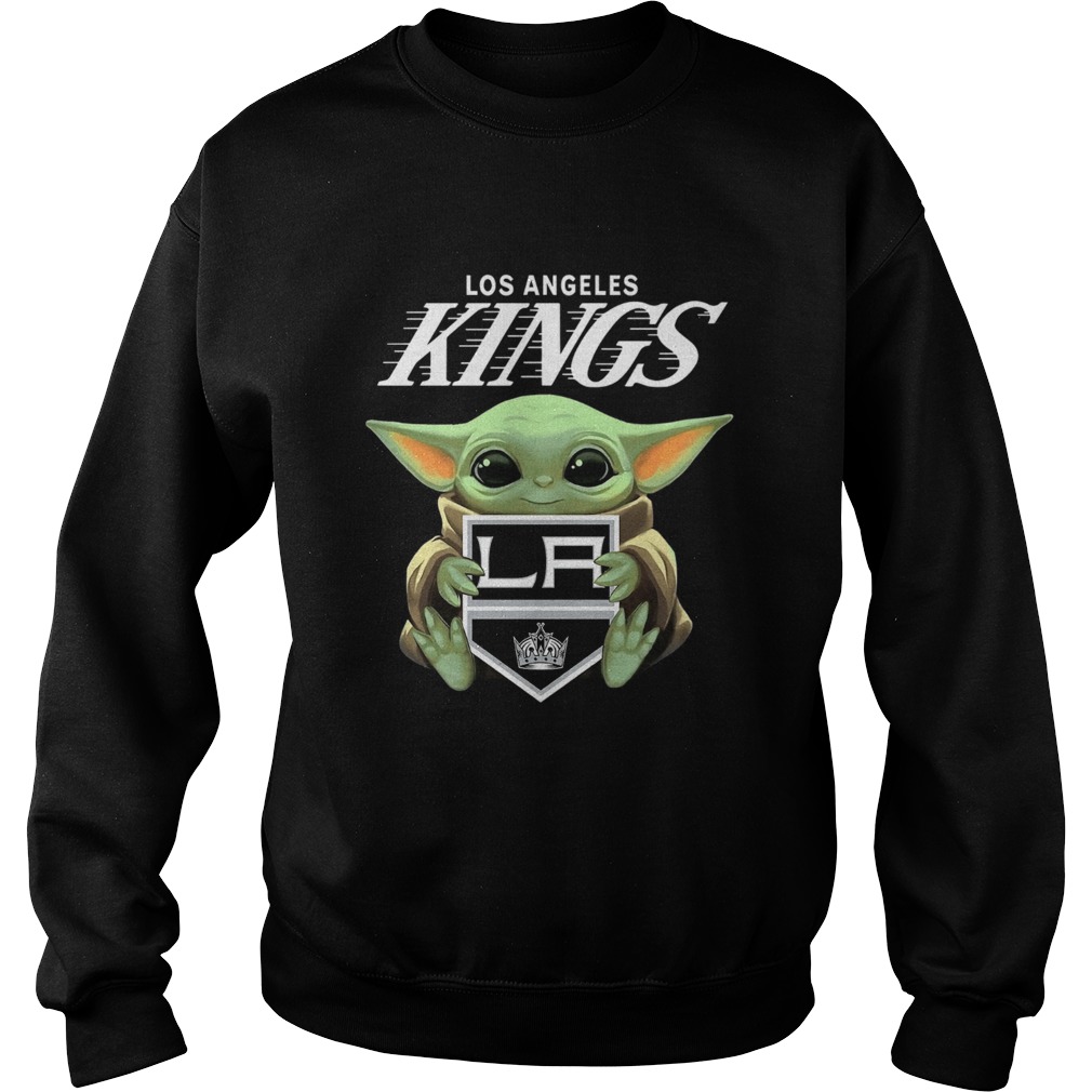 Baby Yoda Hug Los Angeles Kings Sweatshirt