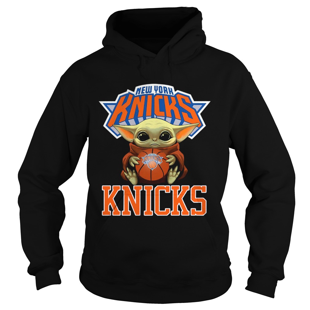 Baby Yoda Hug New York Knicks Hoodie