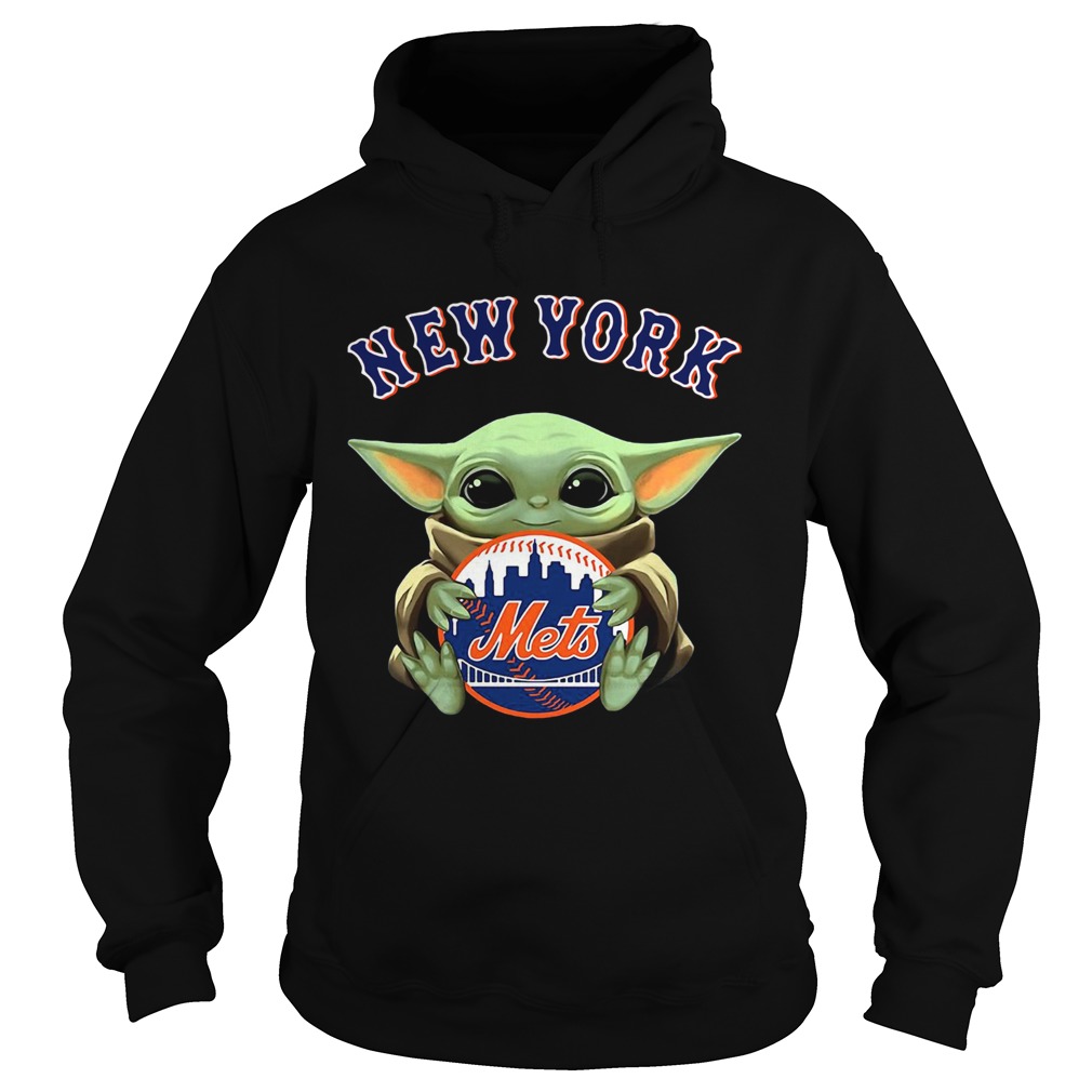 Baby Yoda Hug New York Mets Hoodie
