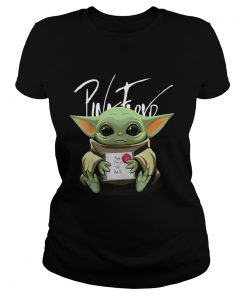 Baby Yoda Hug Pink Floyd  Classic Ladies
