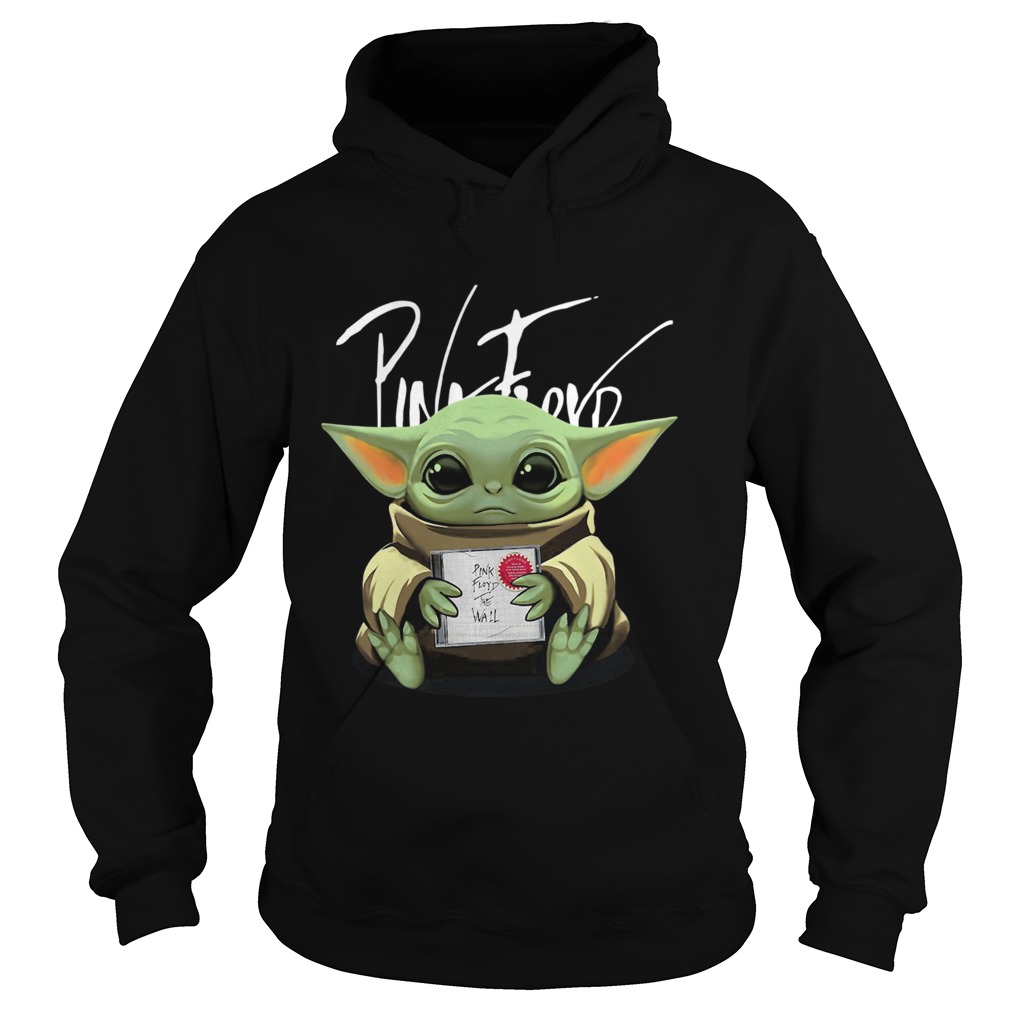 Baby Yoda Hug Pink Floyd Hoodie