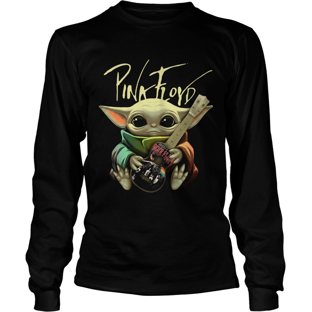 Baby Yoda Hug Pink Floyd LongSleeve