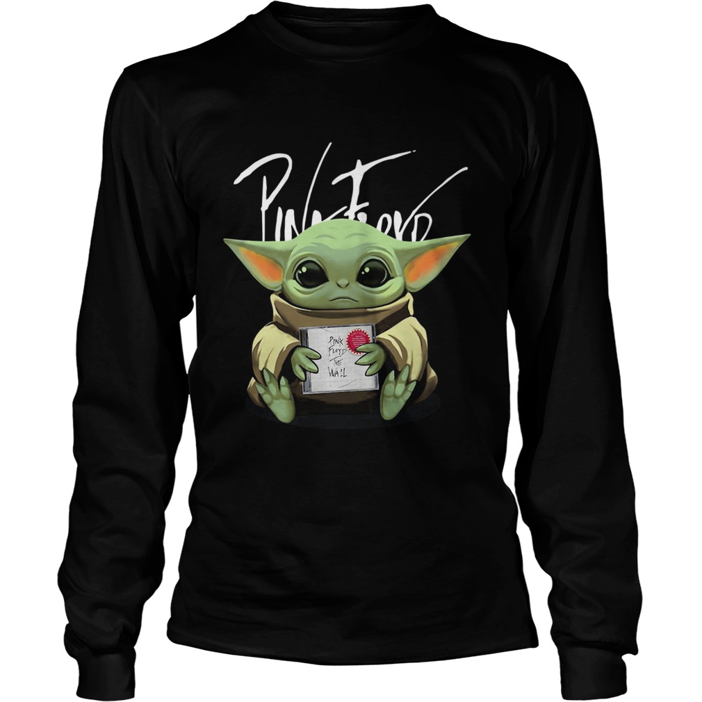 Baby Yoda Hug Pink Floyd LongSleeve