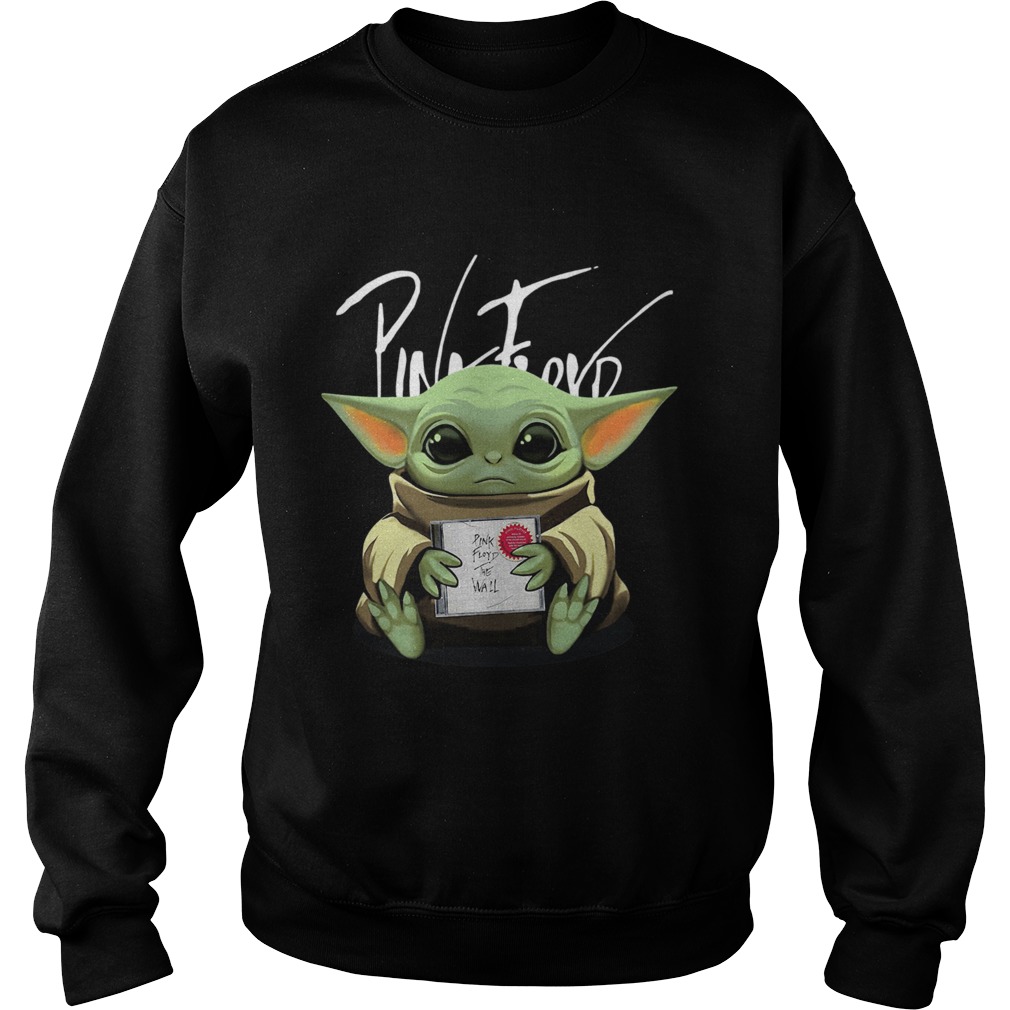 Baby Yoda Hug Pink Floyd Sweatshirt