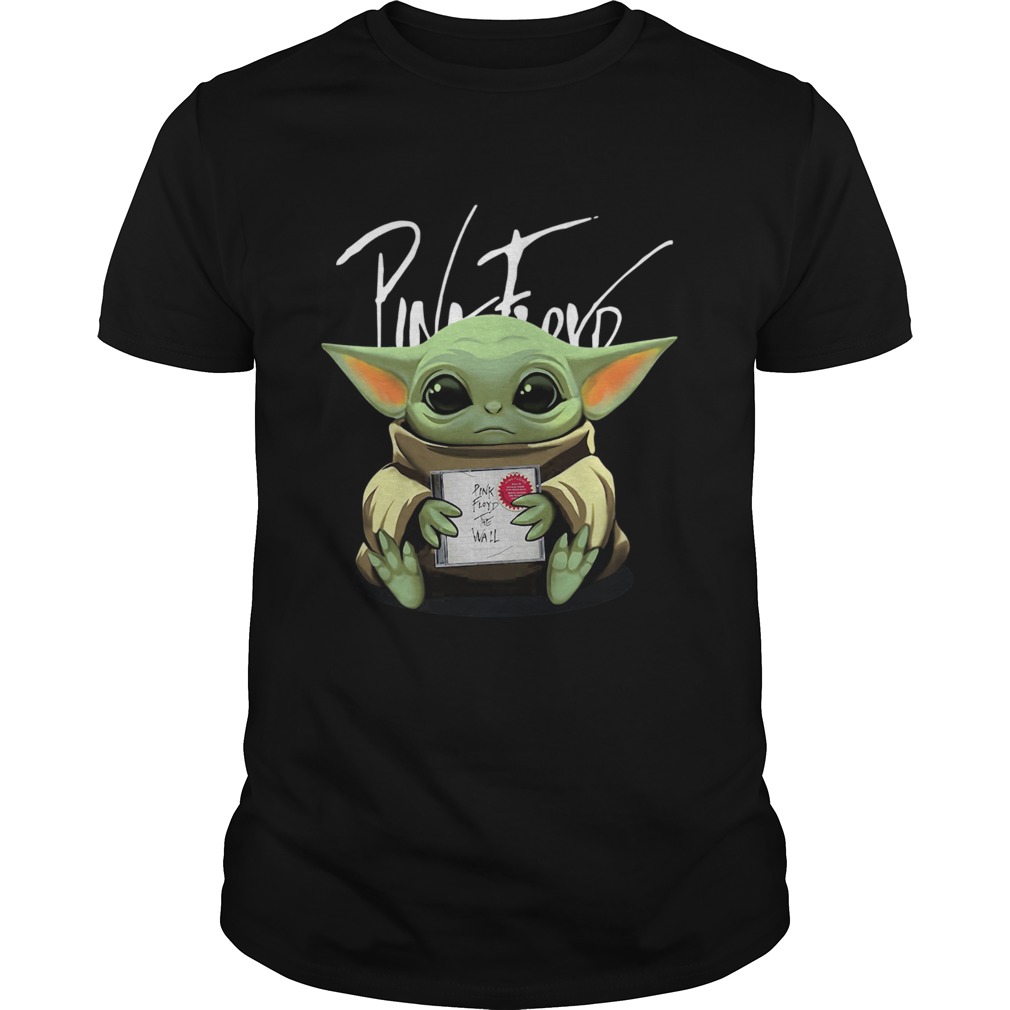 Baby Yoda Hug Pink Floyd shirt