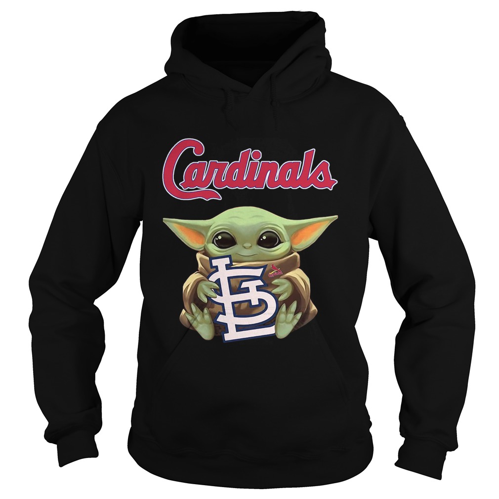 Baby Yoda Hug St Louis Cardinals Hoodie