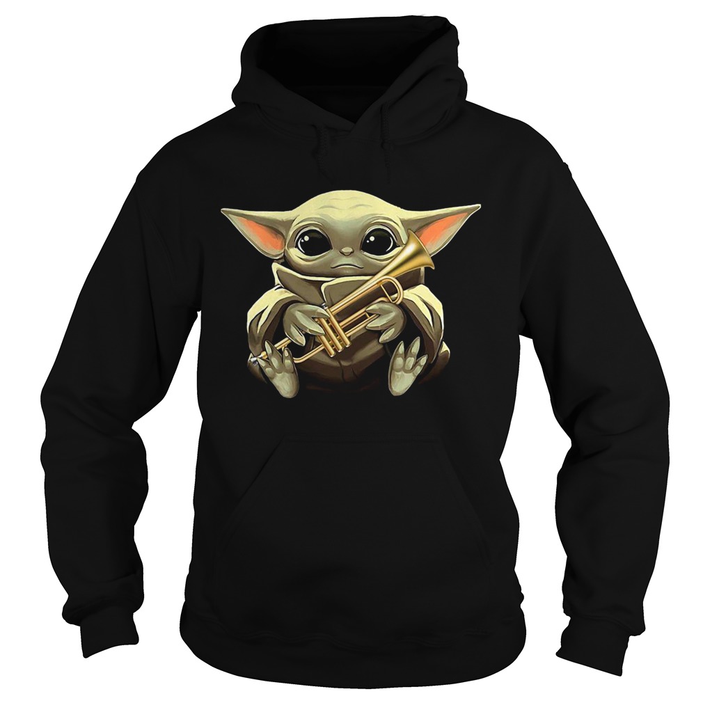 Baby Yoda Hug Trumpet Hoodie