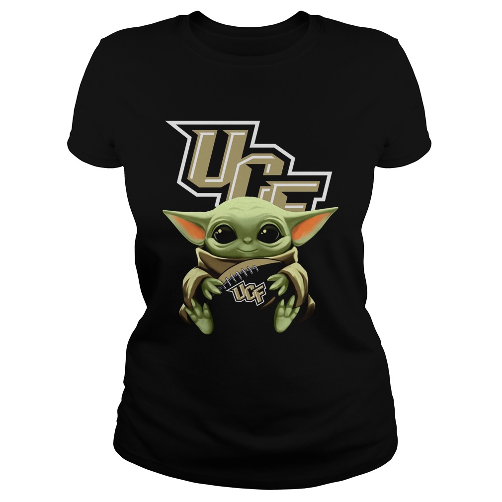 Baby Yoda Hug UCF Knights Classic Ladies