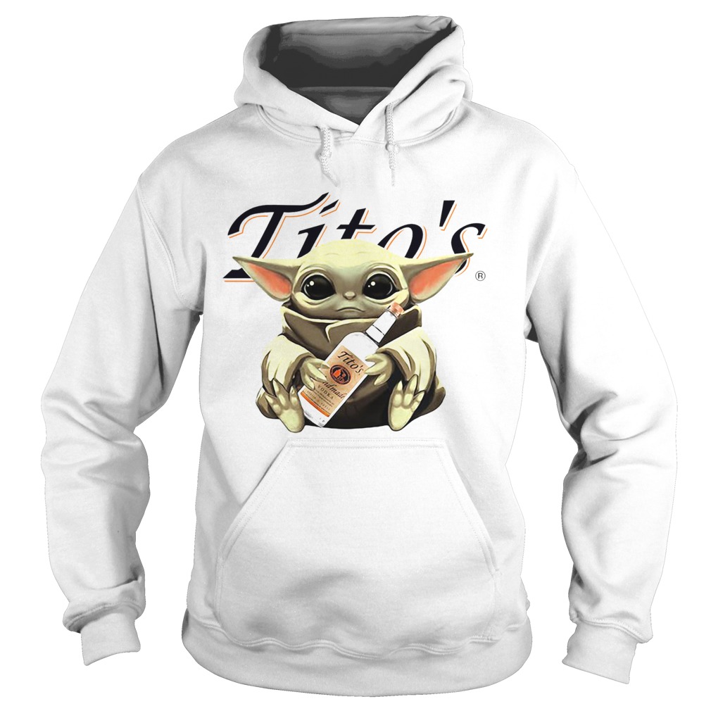 Baby Yoda Hugging Titos Vodka Hoodie