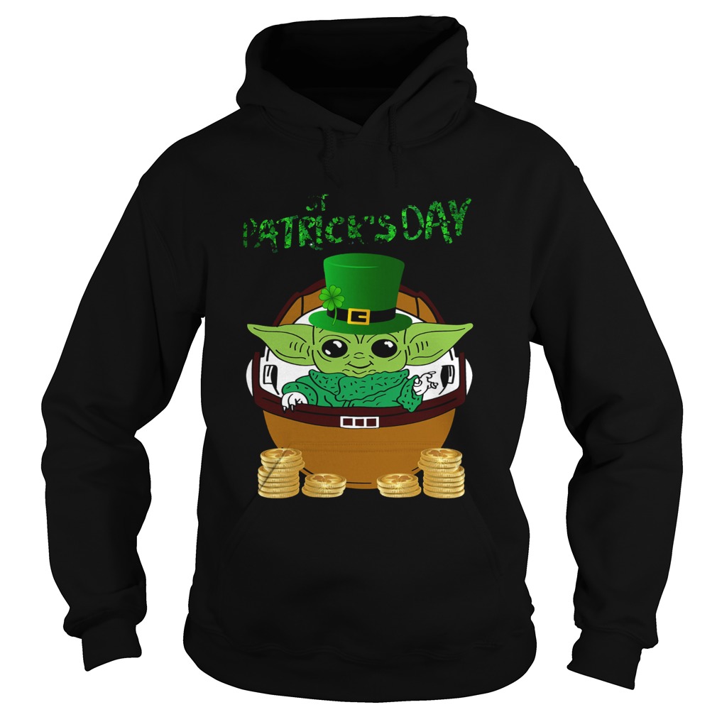 Baby Yoda The Mandalorian Happy St Patricks Day Hoodie