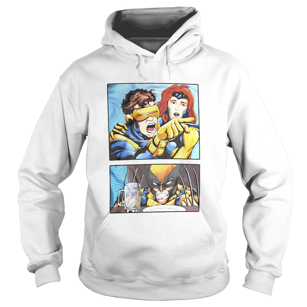 Cyclops Yelling At Wolverine Hoodie