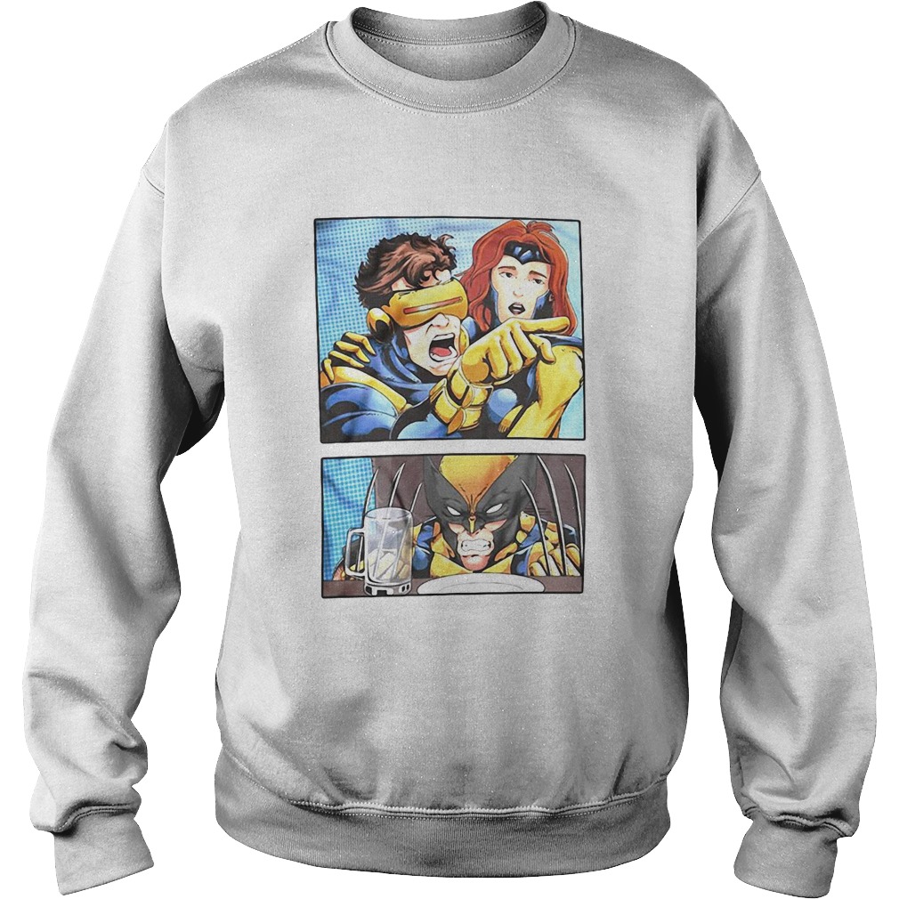 Cyclops Yelling At Wolverine Sweatshirt