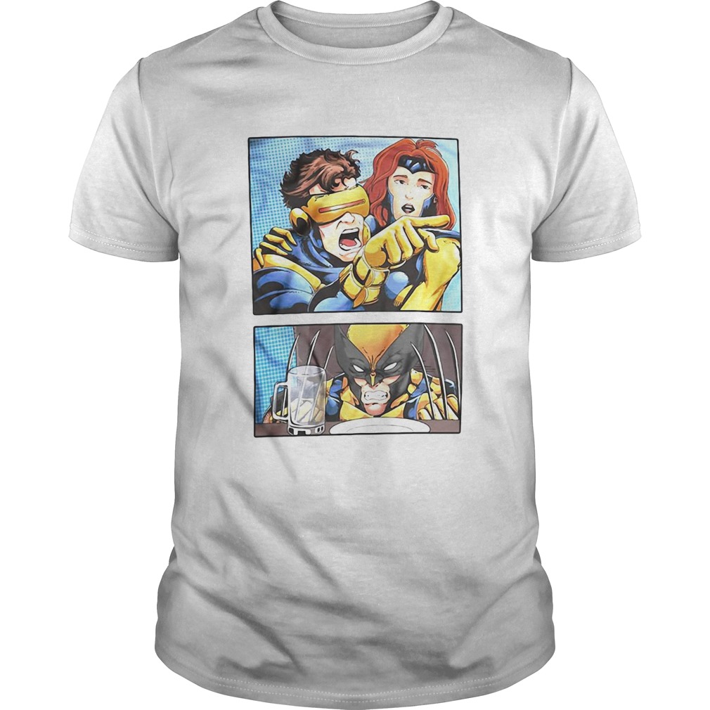 Cyclops Yelling At Wolverine shirt