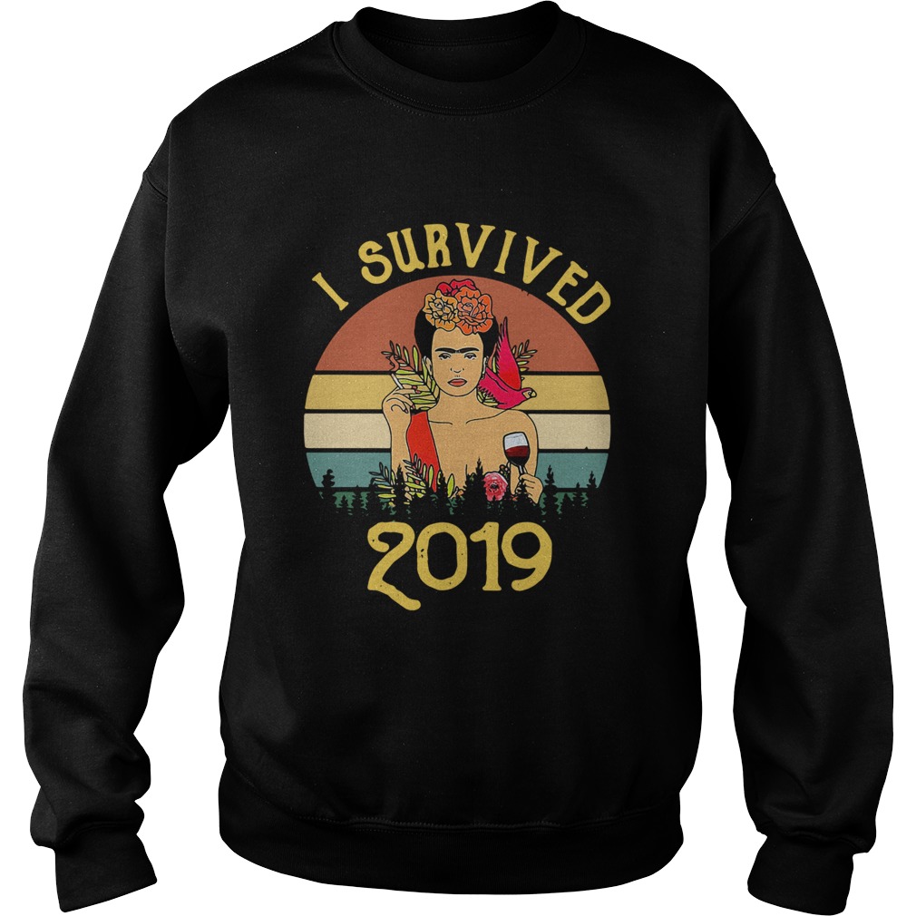 Frida Kahlo Artist I survived 2019 Sweatshirt