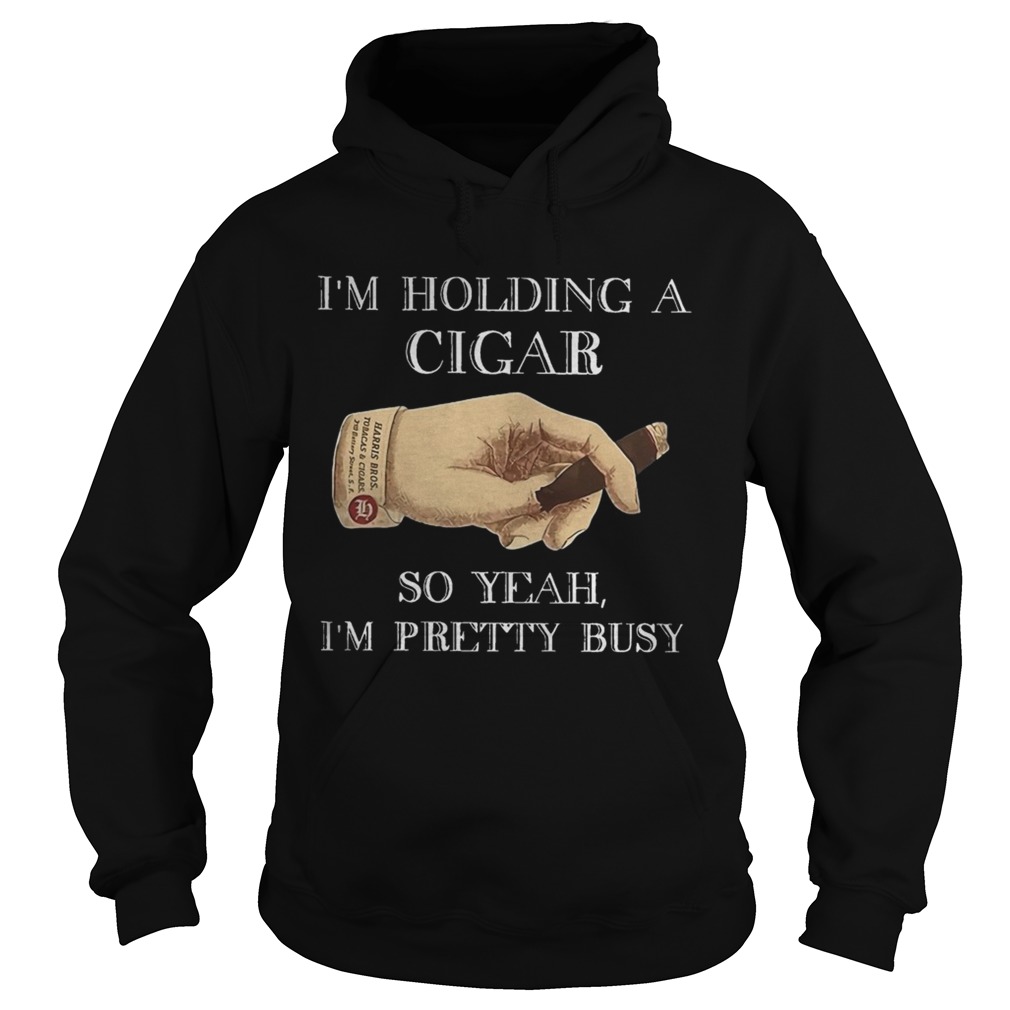Im Holding A Cigar So Yeah Im Pretty Busy Hoodie