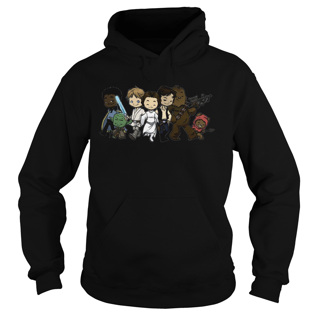 Jedi Star Wars Chibi Characters Hoodie