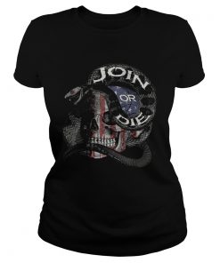Join or die skull American flag  Classic Ladies