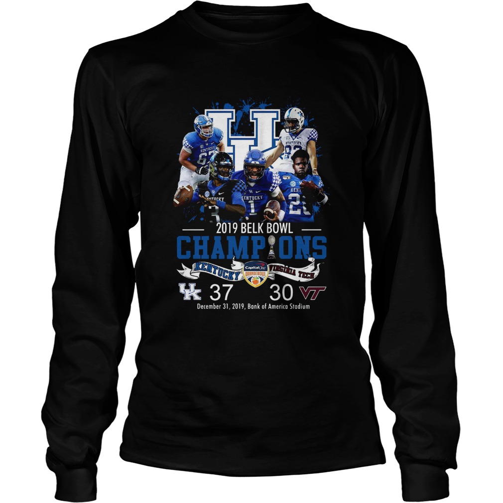 Kentucky 2019 belk bowl champions Kentucky vs Virginia Tech LongSleeve