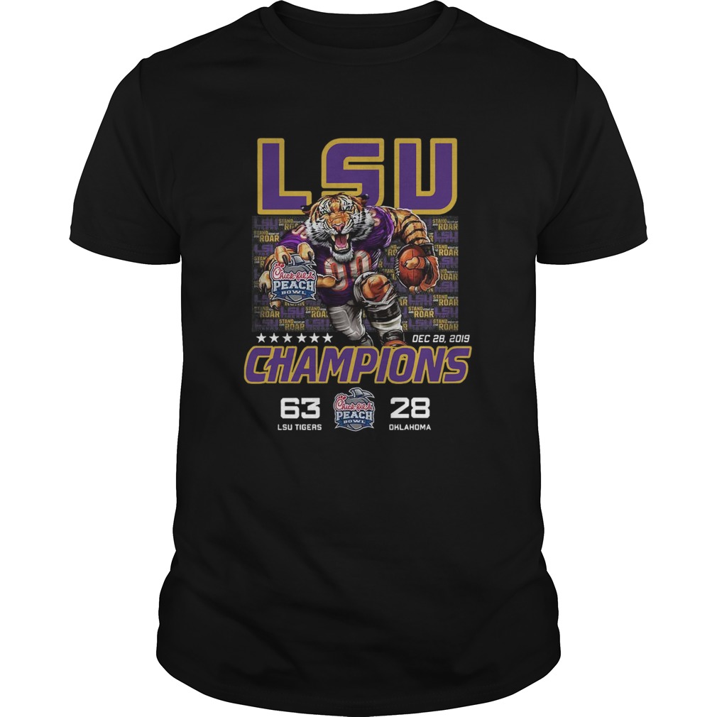 LSU Tigers Peach Bowl Champs shirt