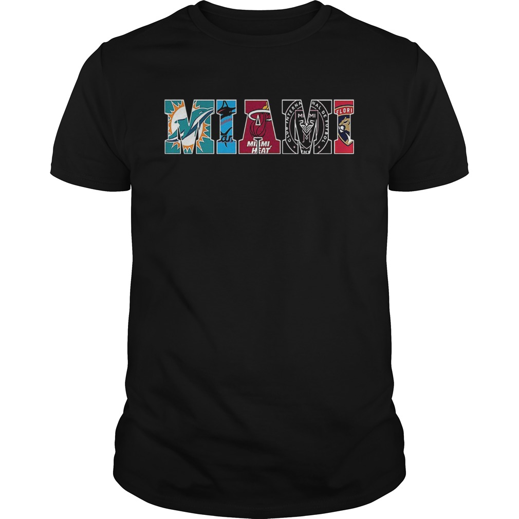 Miami Sport Teams Dolphins Marlins Heat Florida Panthers Unisex
