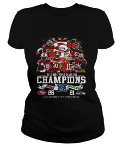 San Francisco 49ers 2019 NFc West Division Champions 49ers vs Seahawks  Classic Ladies