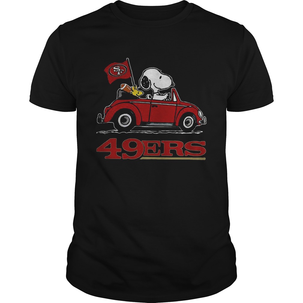 Snoopy Driving Volkswagen San Francisco 49ers shirt
