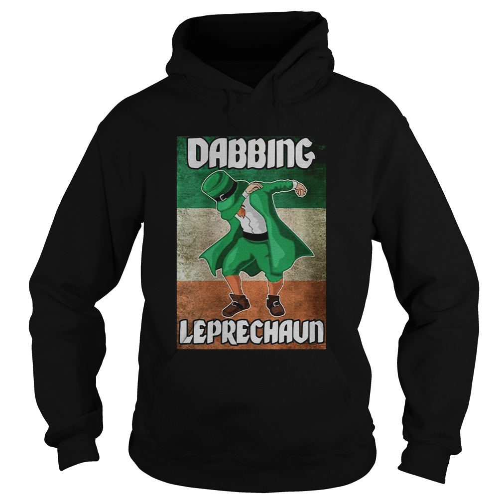 St Patricks Day Irish Flag Dabbing Leprechaun Hoodie