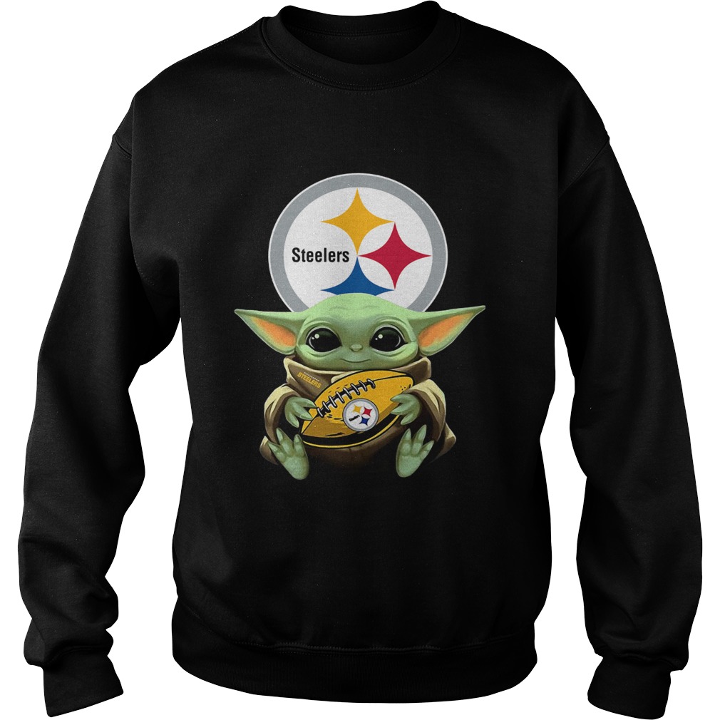Star Wars Baby Yoda Hug Pittsburgh Steelers Sweatshirt
