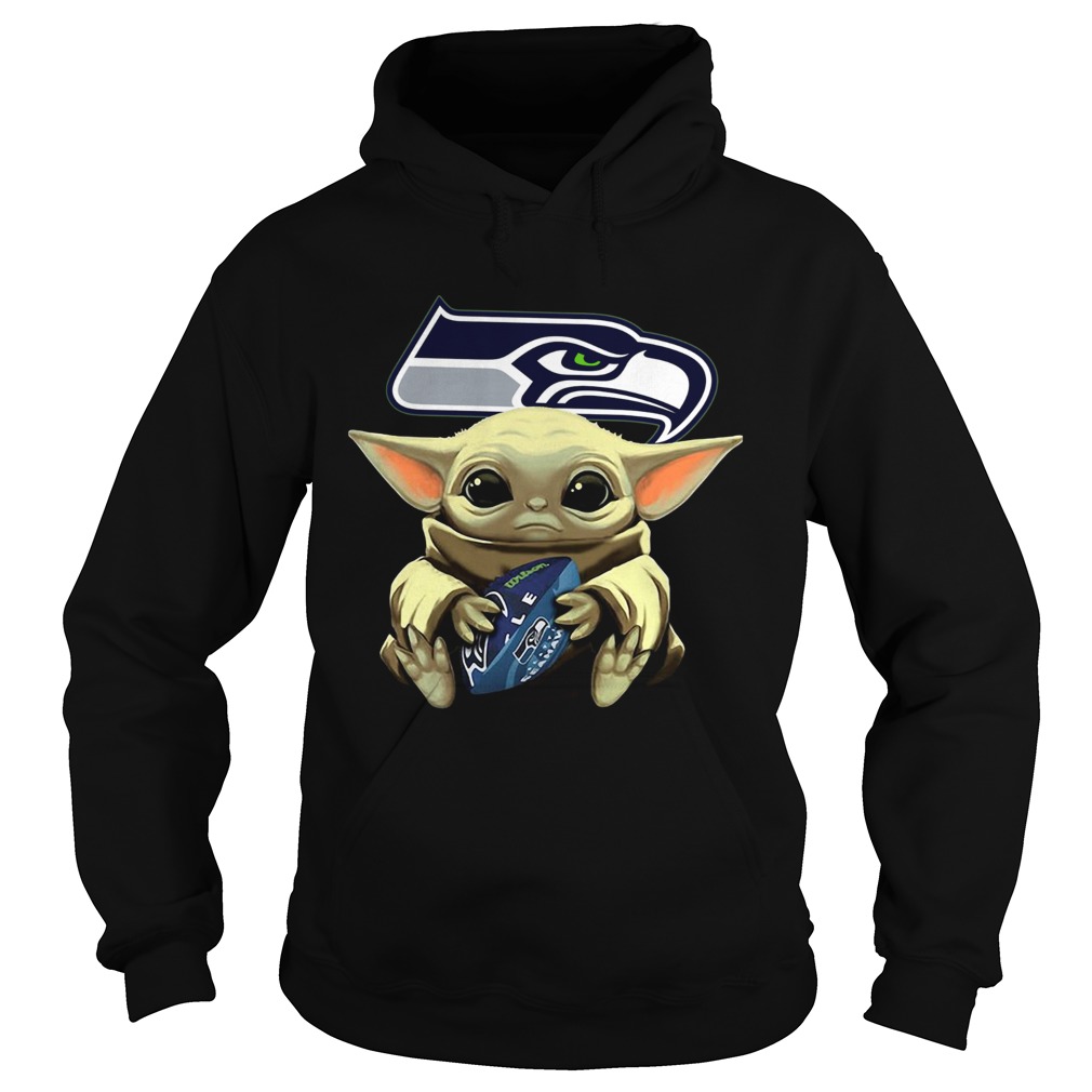 Star Wars Baby Yoda Hug Seattle Seahawks Hoodie