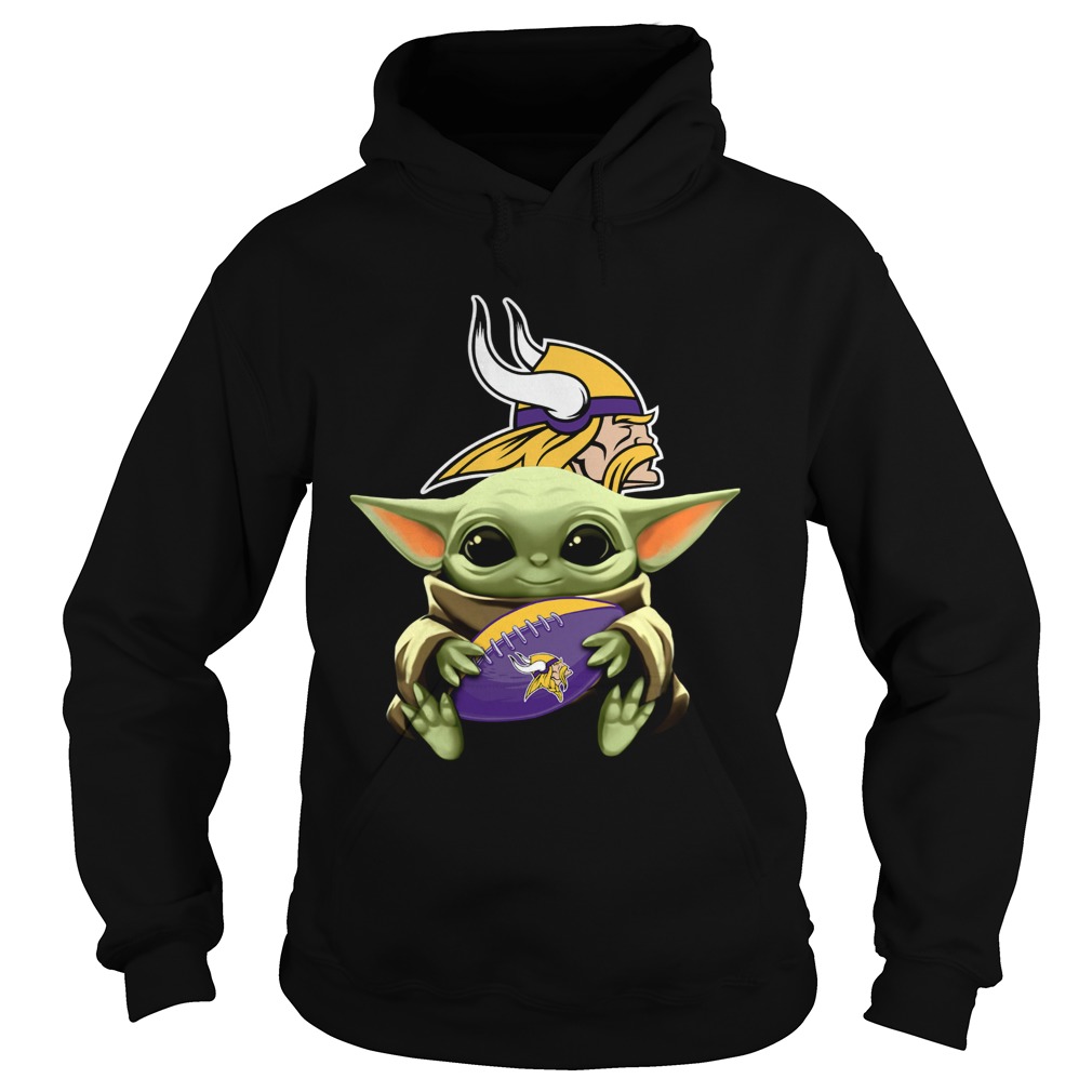 Star Wars Baby Yoda Hug Vikings Hoodie