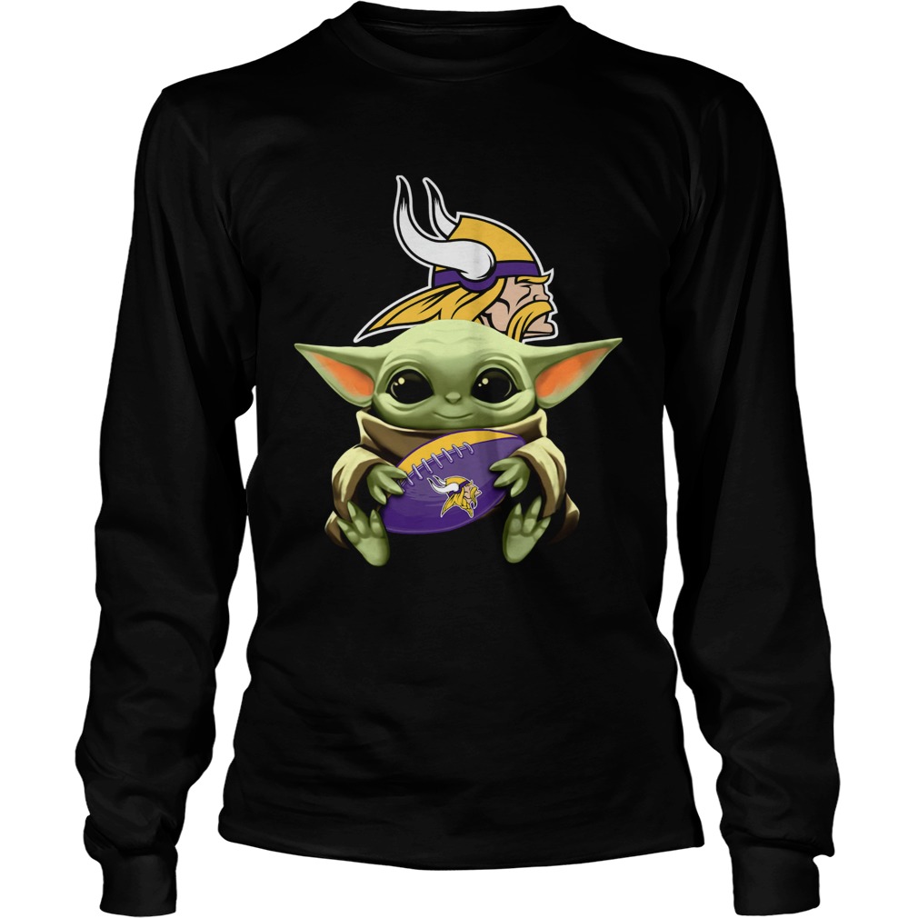 Star Wars Baby Yoda Hug Vikings LongSleeve