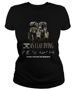 20 Years of As I Lay Dying Thank you For The Memories  Classic Ladies