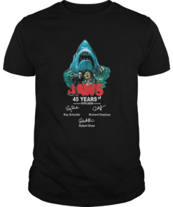 45 years of Jaws 1975 2020 signatures  Unisex