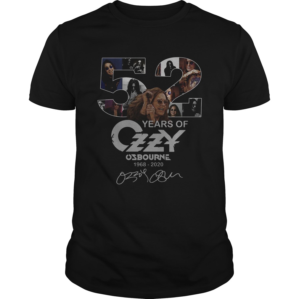 52 Years of Ozzy Osbourne signatures shirt