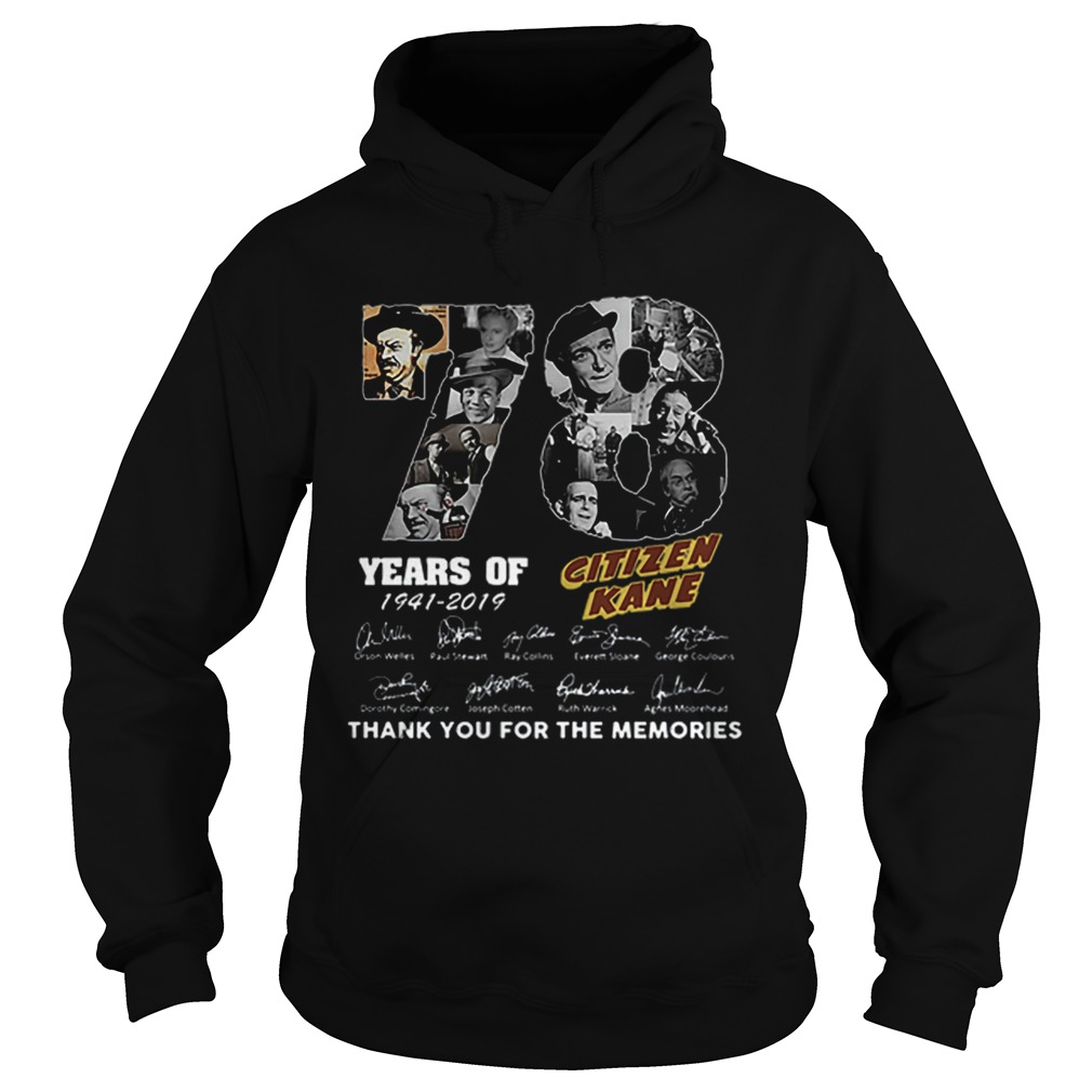 78 Years Citizen Kane Thank You For The Memories Hoodie